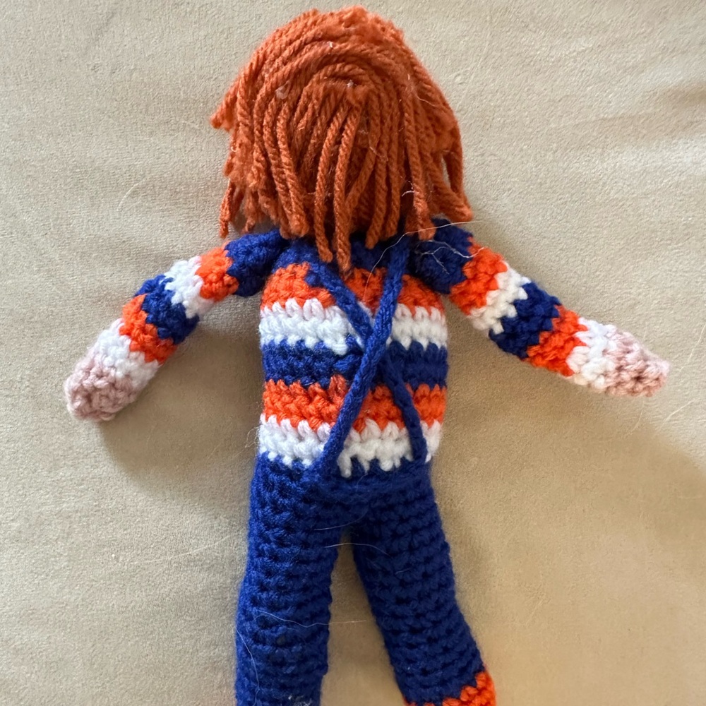 Crochet doll Chucky from movie Chucky
